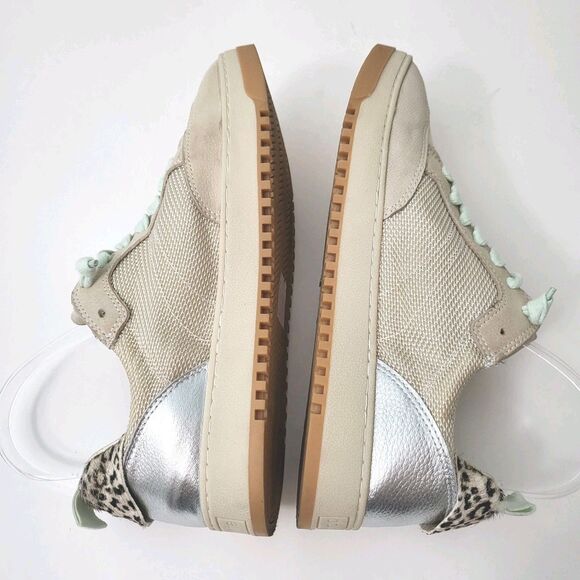 DOLCE VITA Calil Oatmeal Sneakers Womens 8.5 Beige Chunky Athleisure Fashion - Picture 5 of 10